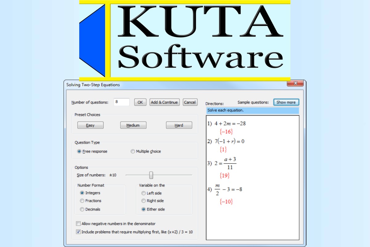 Kuta Software - Properties, Apps, Worksheets & Kuta Software Review